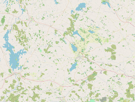 Westmeath, County of Ireland. Open Street Map