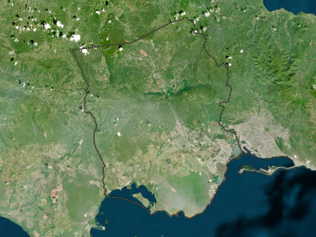 Saint Catherine, parish of Jamaica. High resolution satellite mapsの写真素材