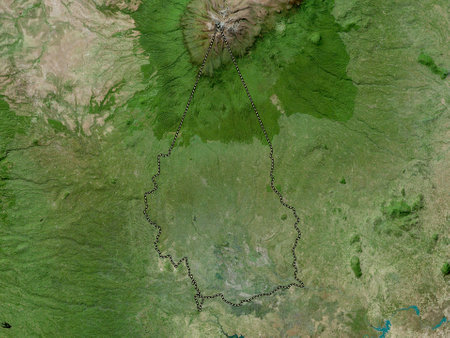 Kirinyaga, county of Kenya. High resolution satellite mapsの写真素材