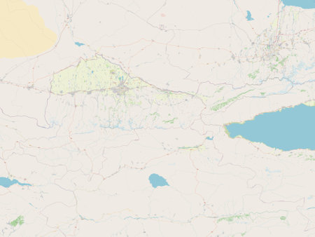 Chuy, province of Kyrgyzstan. Open Street Mapの写真素材