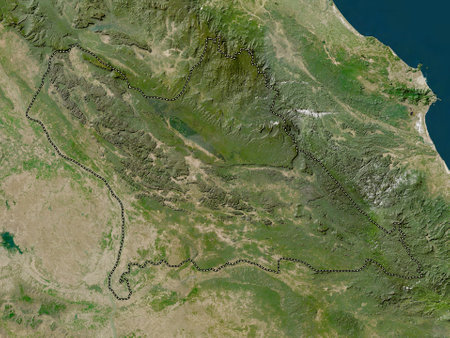 Khammouan, province of Laos. Low resolution satellite mapsの写真素材