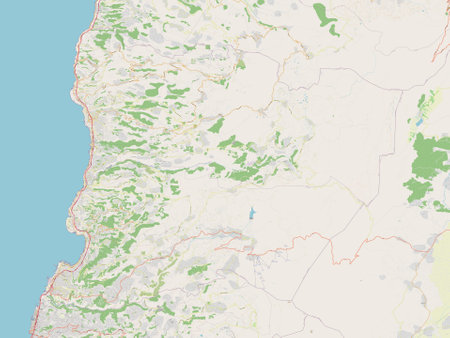 Keserwan-Jbeil, govern-orate of Lebanon. Open Street Mapの写真素材