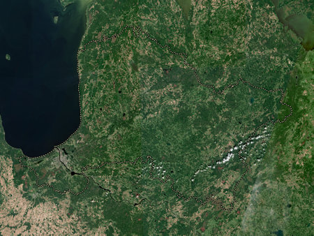 Vidzeme, province of Latvia. Low resolution satellite mapsの写真素材