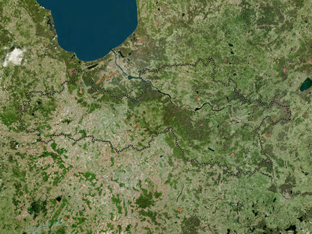 Zemgale, province of Latvia. High resolution satellite mapsの写真素材