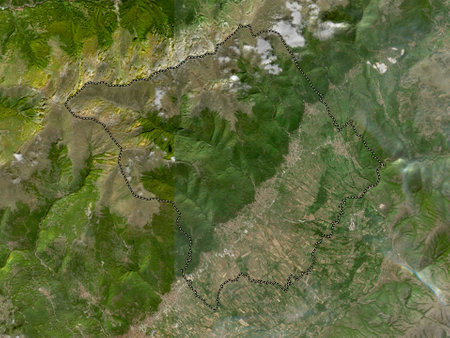 Tearce, municipality of Macedonia. Low resolution satellite mapsの写真素材