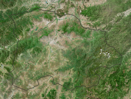 Selenge, province of Mongolia. High resolution satellite mapsの写真素材