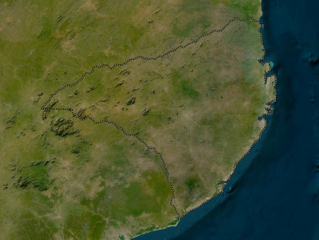 Nampula, province of Mozambique. Low resolution satellite mapsの写真素材