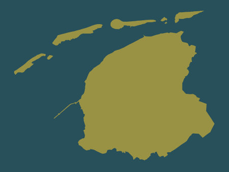 Friesland, province of Netherlands. solid color shapeの写真素材