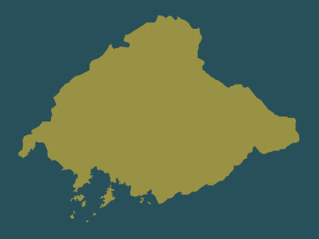 P'yongan-bukto, province of North Korea. solid color shapeの写真素材