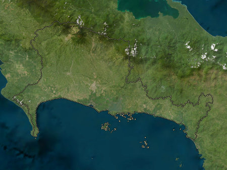 Chiriqui, province of Panama. Low resolution satellite mapsの写真素材