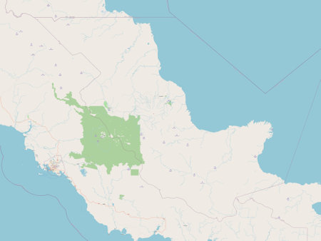 Oro, province of Papua New Guinea. Open Street Mapの写真素材