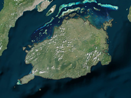 Bohol, province of Philippines. High resolution satellite maps