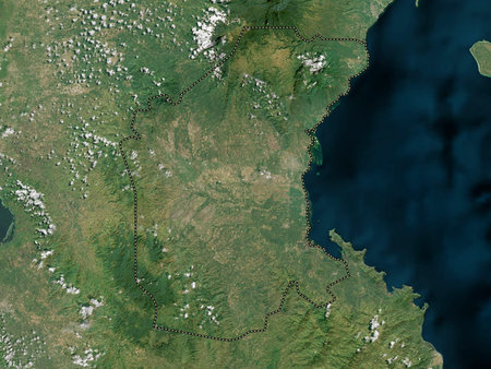 Davao del Sur, province of Philippines. High resolution satellite maps