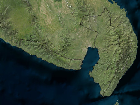 Sarangani, province of Philippines. Low resolution satellite mapsの写真素材