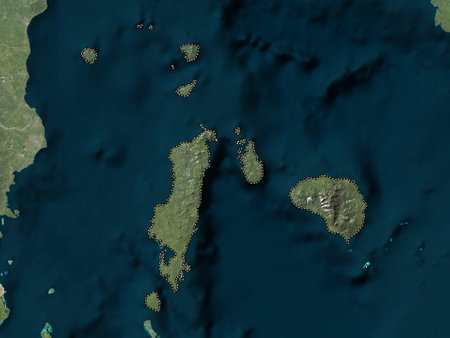 Romblon, province of Philippines. Low resolution satellite mapsの写真素材