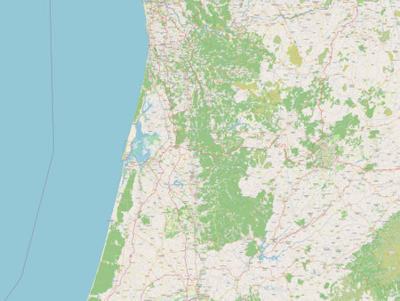 Aveiro, district of Portugal. Open Street Mapの写真素材