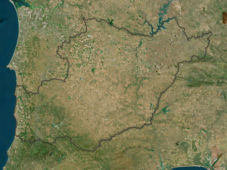 Beja, district of Portugal. High resolution satellite mapsの写真素材