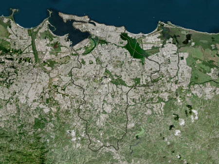 San Juan, municipality of Puerto Rico. High resolution satellite maps