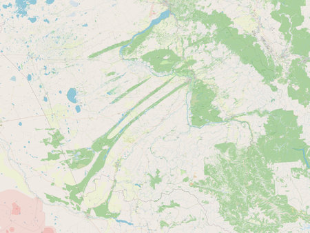 Altay, territory of Russia. Open Street Map