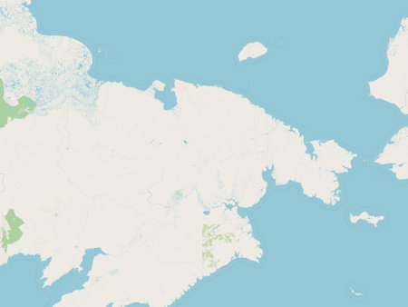 Chukot, autonomous province of Russia. Open Street Mapの写真素材