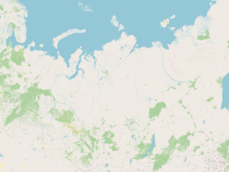 Krasnoyarsk, territory of Russia. Open Street Mapの写真素材