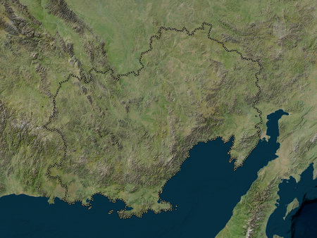 Maga Buryatdan, region of Russia. Low resolution satellite mapsの写真素材