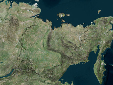 Sakha, republic of Russia. High resolution satellite mapsの写真素材