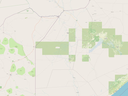 Gedo, region of Somalia. Open Street Map