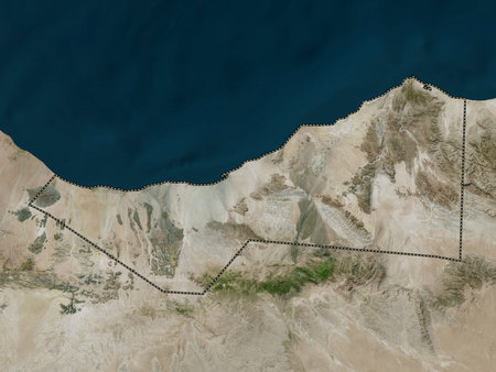 Sahil, region of Somalia. High resolution satellite mapsの写真素材