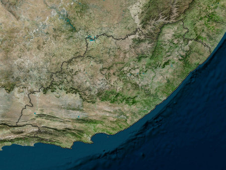 Eastern Cape, province of South Africa. High resolution satellite mapsの写真素材
