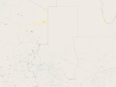 North Darfur, state of Sudan. Open Street Mapの写真素材