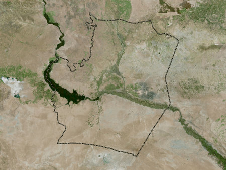 Ar Raqqah, province of Syria. High resolution satellite mapsの写真素材