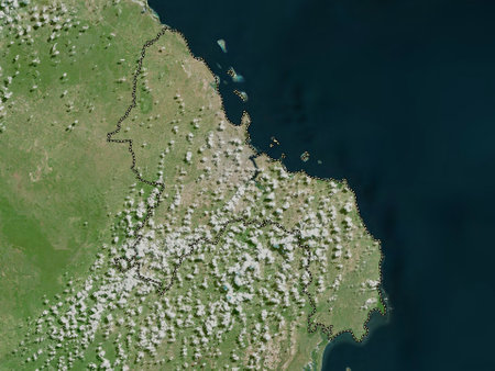Dar es Salaam, region of Tanzania. High resolution satellite mapsの写真素材