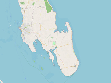 Zanzibar South and Central, region of Tanzania. Open Street Mapの写真素材