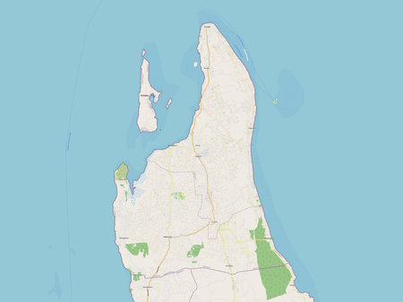 Zanzibar North, region of Tanzania. Open Street Map