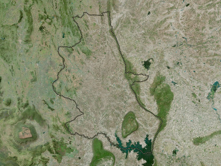 Nong Bua Lam Phu, province of Thailand. High resolution satellite mapsの写真素材