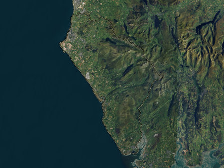Copeland, non metropolitan district of England - Great Britain. High resolution satellite mapsの写真素材