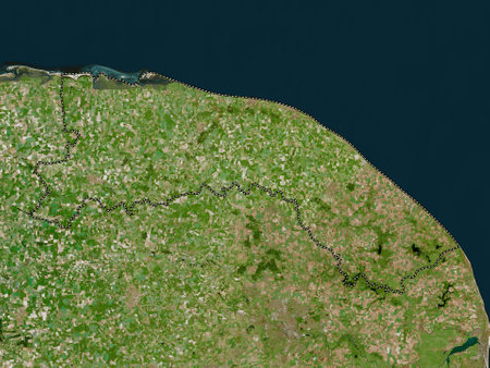 North Norfolk, non metropolitan district of England - Great Britain. High resolution satellite mapsの写真素材