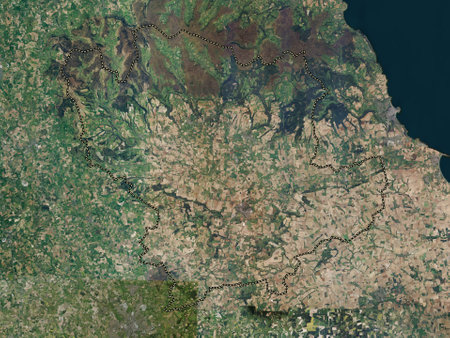 Ryedale, non metropolitan district of England - Great Britain. High resolution satellite mapsの写真素材