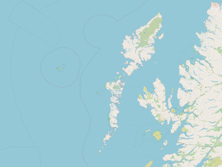 Na h-Eileanan Siar, region of Scotland - Great Britain. Open Street Mapの写真素材