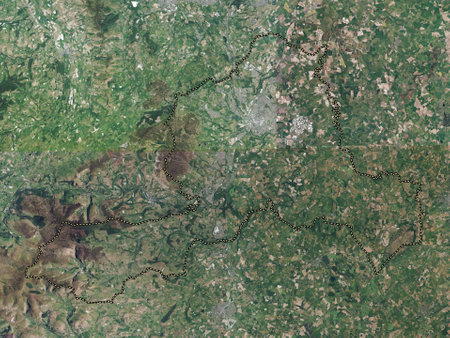 Wrexham, region of Wales - Great Britain. High resolution satellite mapsの写真素材