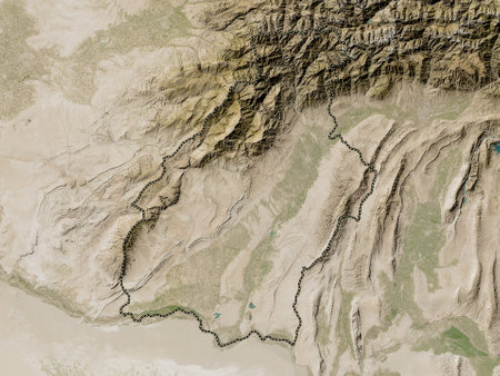 Surkhandarya, region of Uzbekistan. Low resolution satellite mapsの写真素材