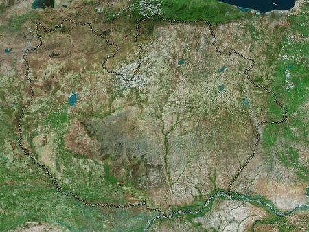 Guarico, state of Venezuela. High resolution satellite mapsの写真素材