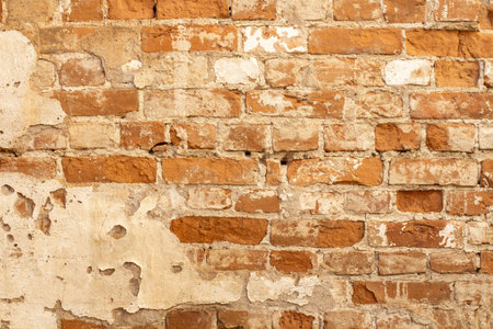 Light grunge texture of old brick wall