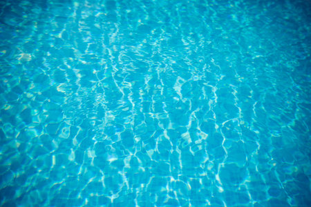 Blue underwater backgound. Swimming pool