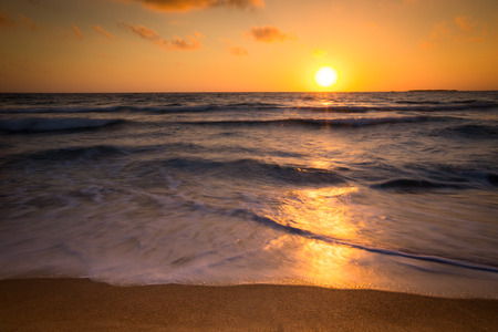 Summer scenery. Beautiful sea and skyの写真素材