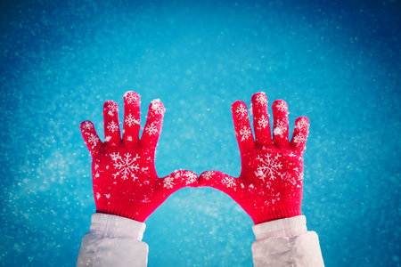 Child winter fun