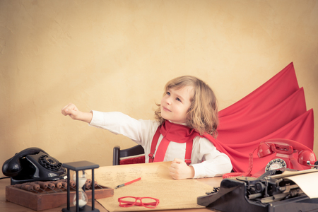 Portrait of young businessman in office. Success, creative and innovation conceptの写真素材