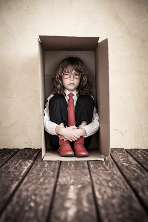 Portrait of young businessman in office. Success, creative and innovation conceptの写真素材