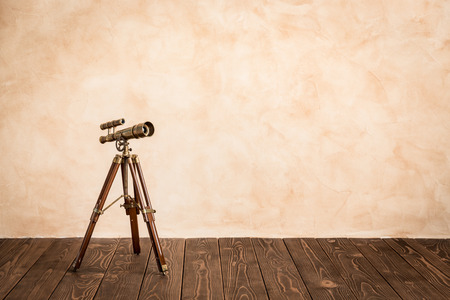 Retro nautical objects. Summer travel and adventure conceptの写真素材